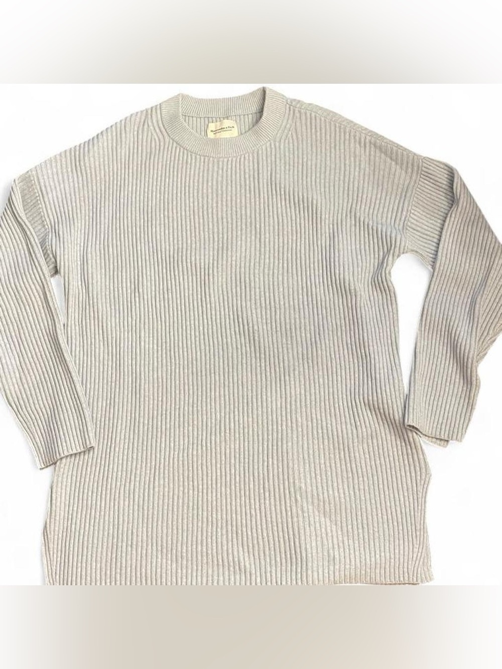 Abercrombie & Fitch soft collection light blue ribbed sweater in size S #preppy